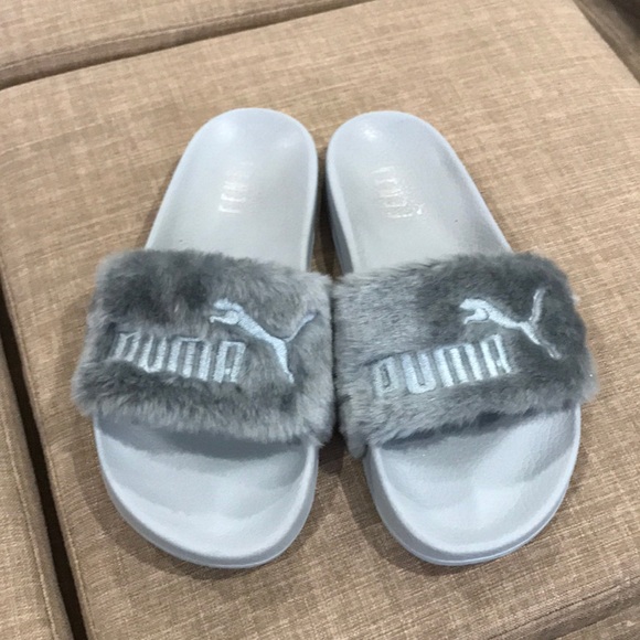 red puma fenty slides